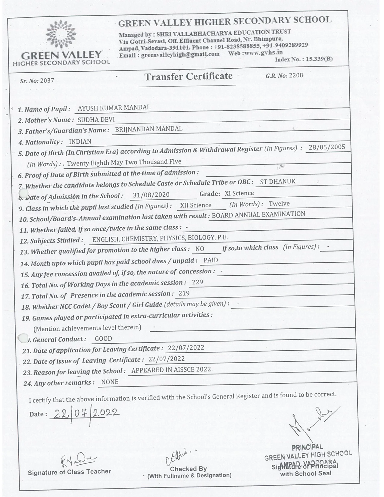 2208 - Ayush Mandal