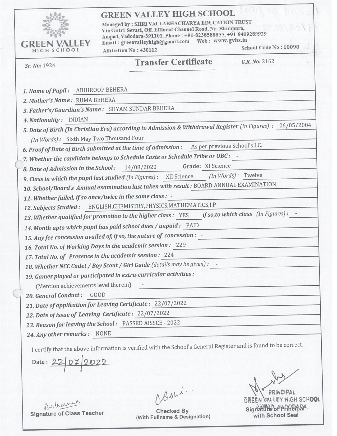 2162 - Abhiroop Behera