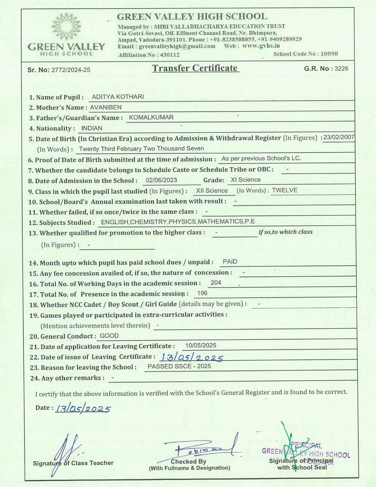 3226 - Aditya Kothari