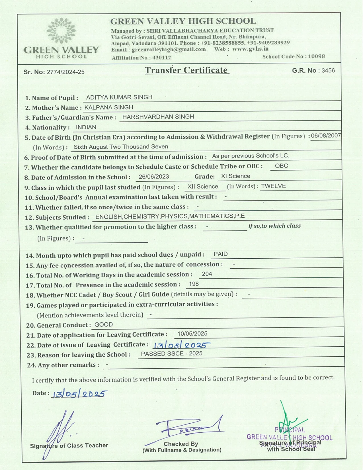 3456 - Aditya Kumar Singh