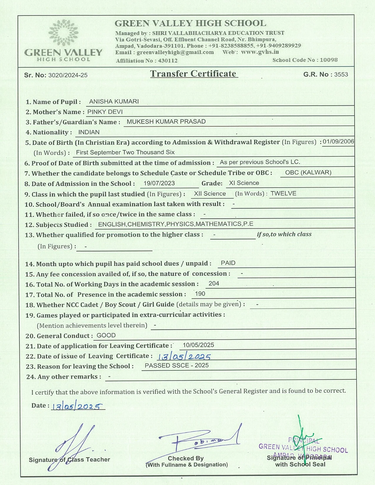 3553 - Anisha Kumari