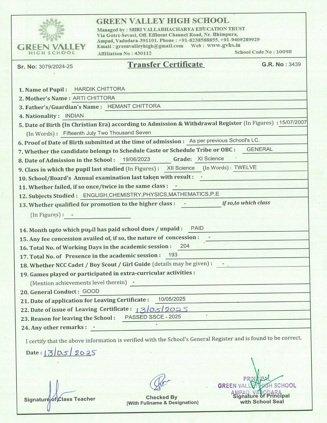 3439 - Hardik Chittora