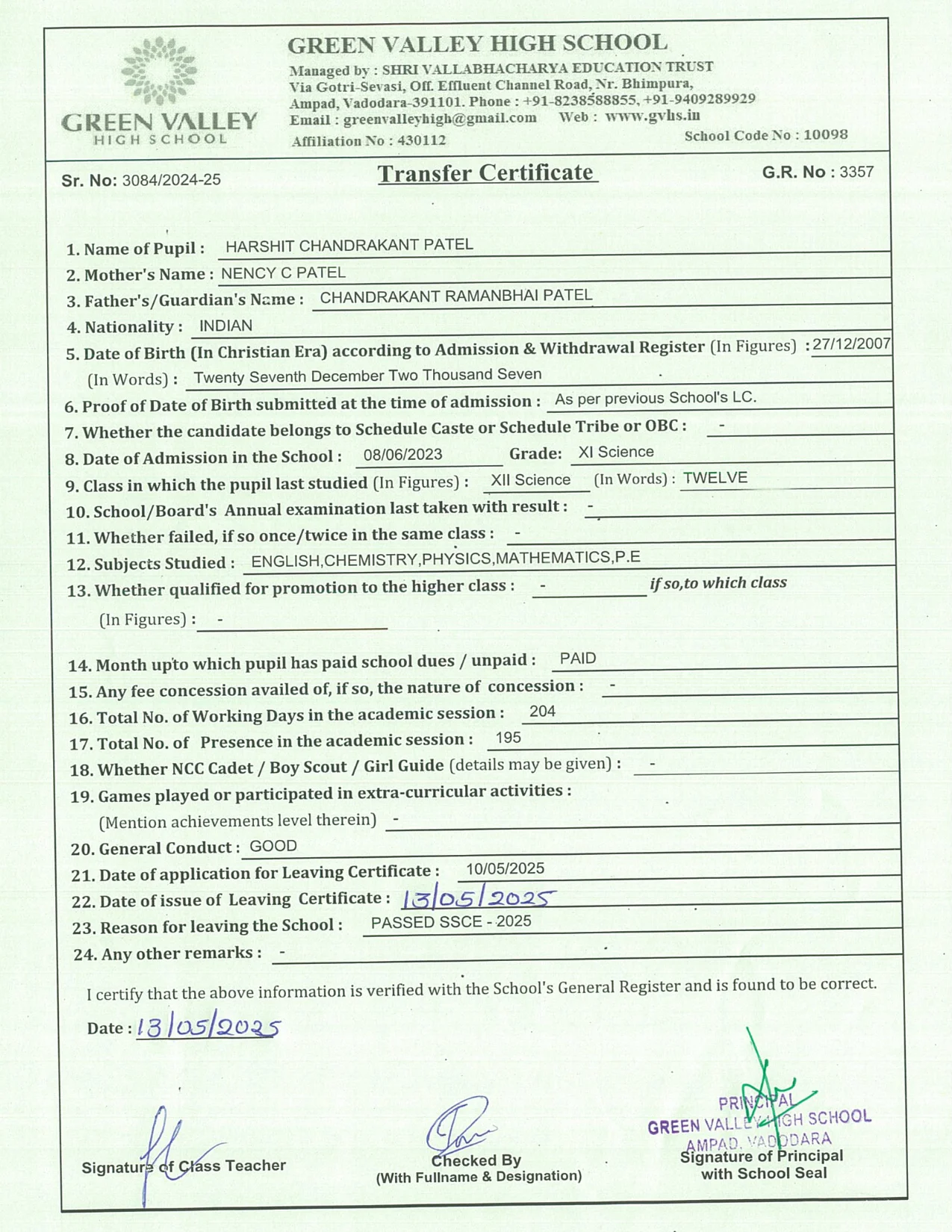 3357 - Harshit Patel