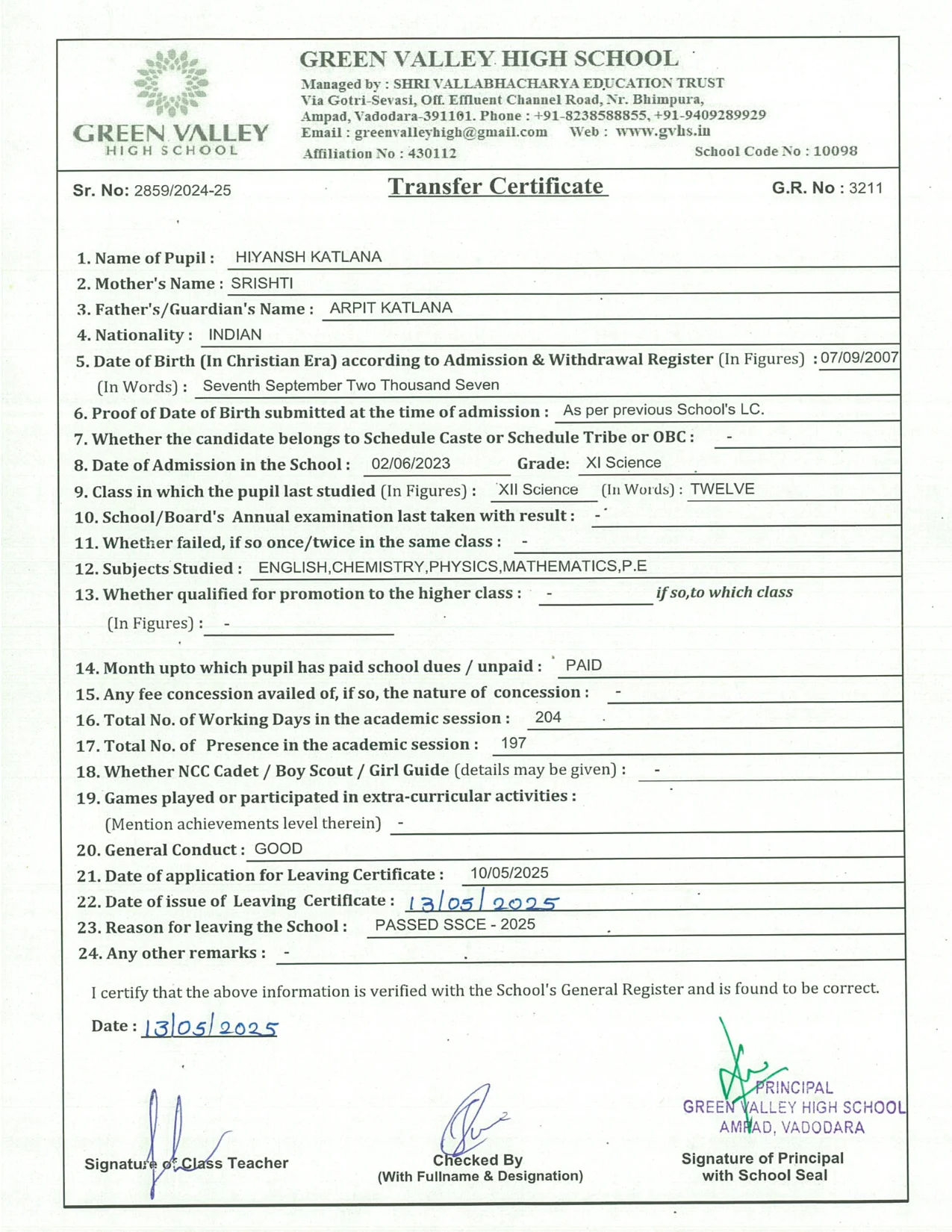 3211 - Hiyansh Katlana