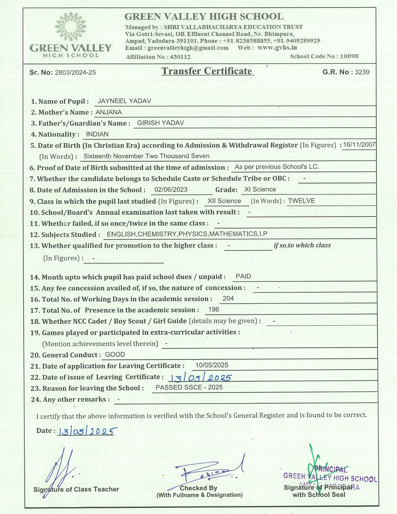 3239 - Jayneel Yadav