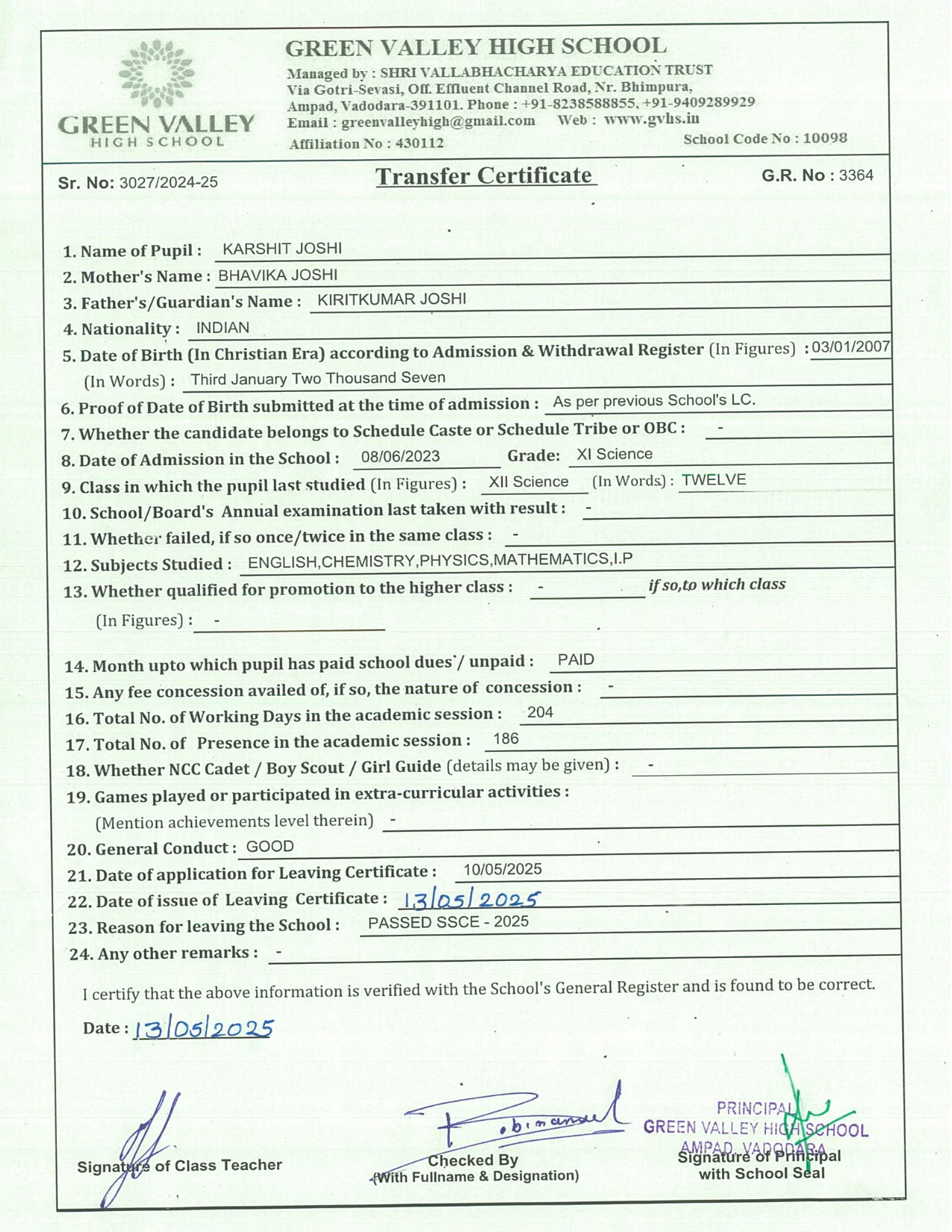 3364 - Karshit Joshi