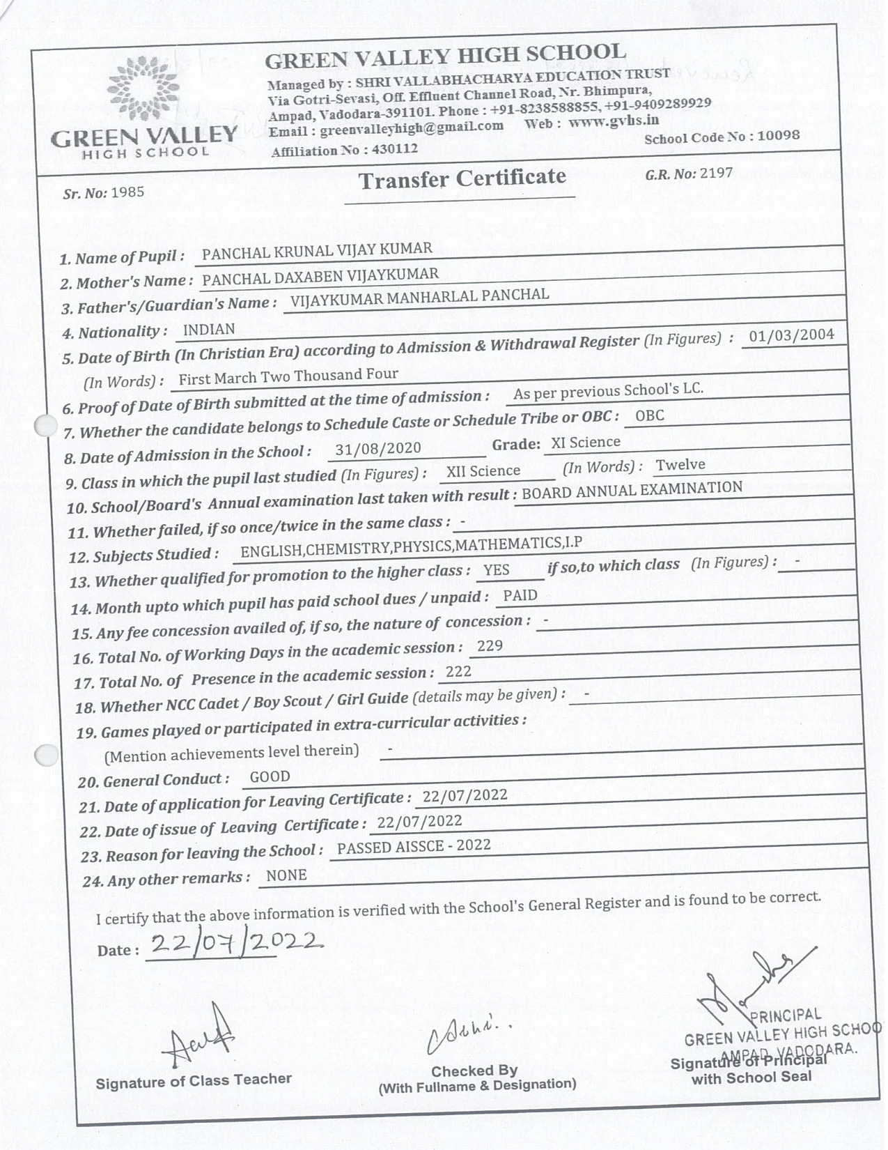 2197 - Panchal Krunal
