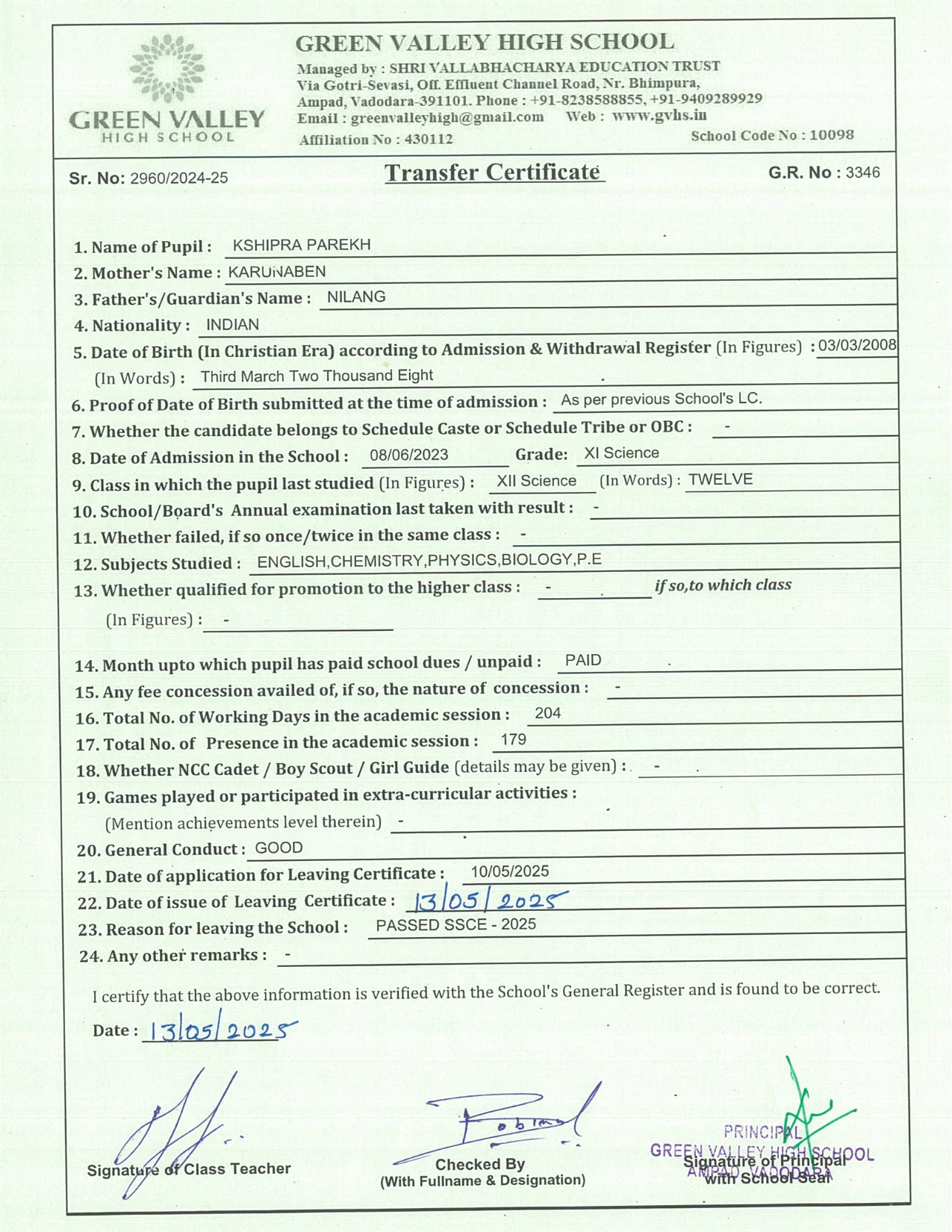 3346 - Kshipra Parekh