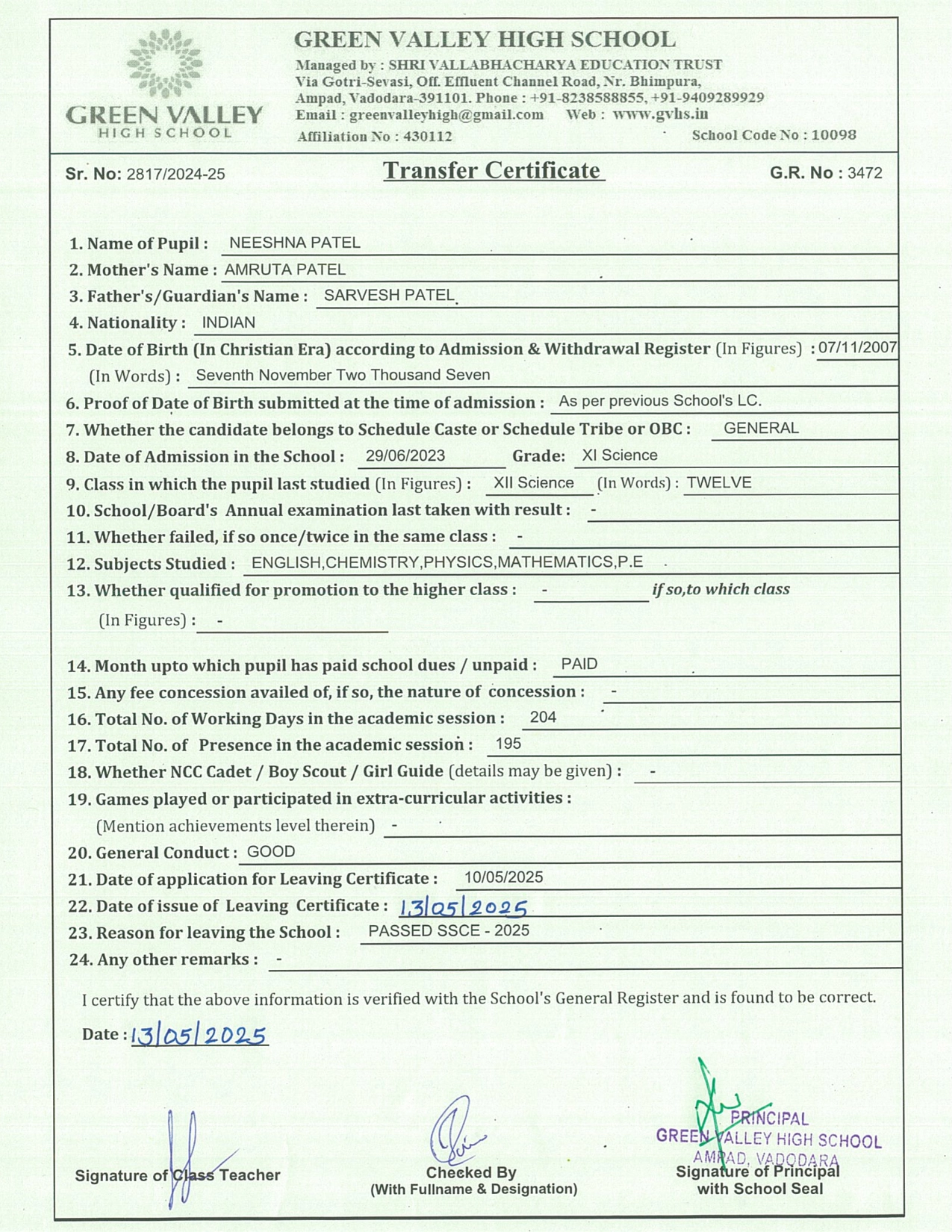 3472 - Neeshna Patel