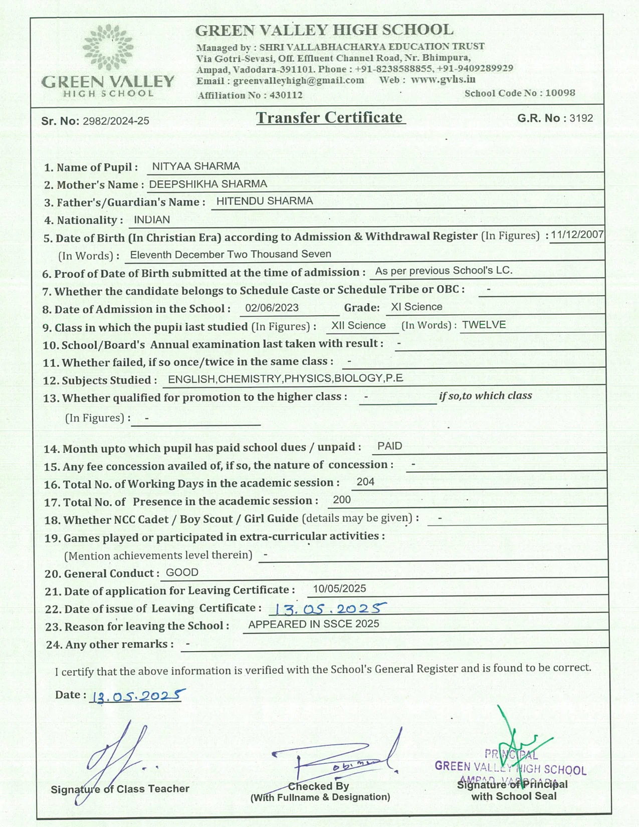 3192 - Nityaa Sharma