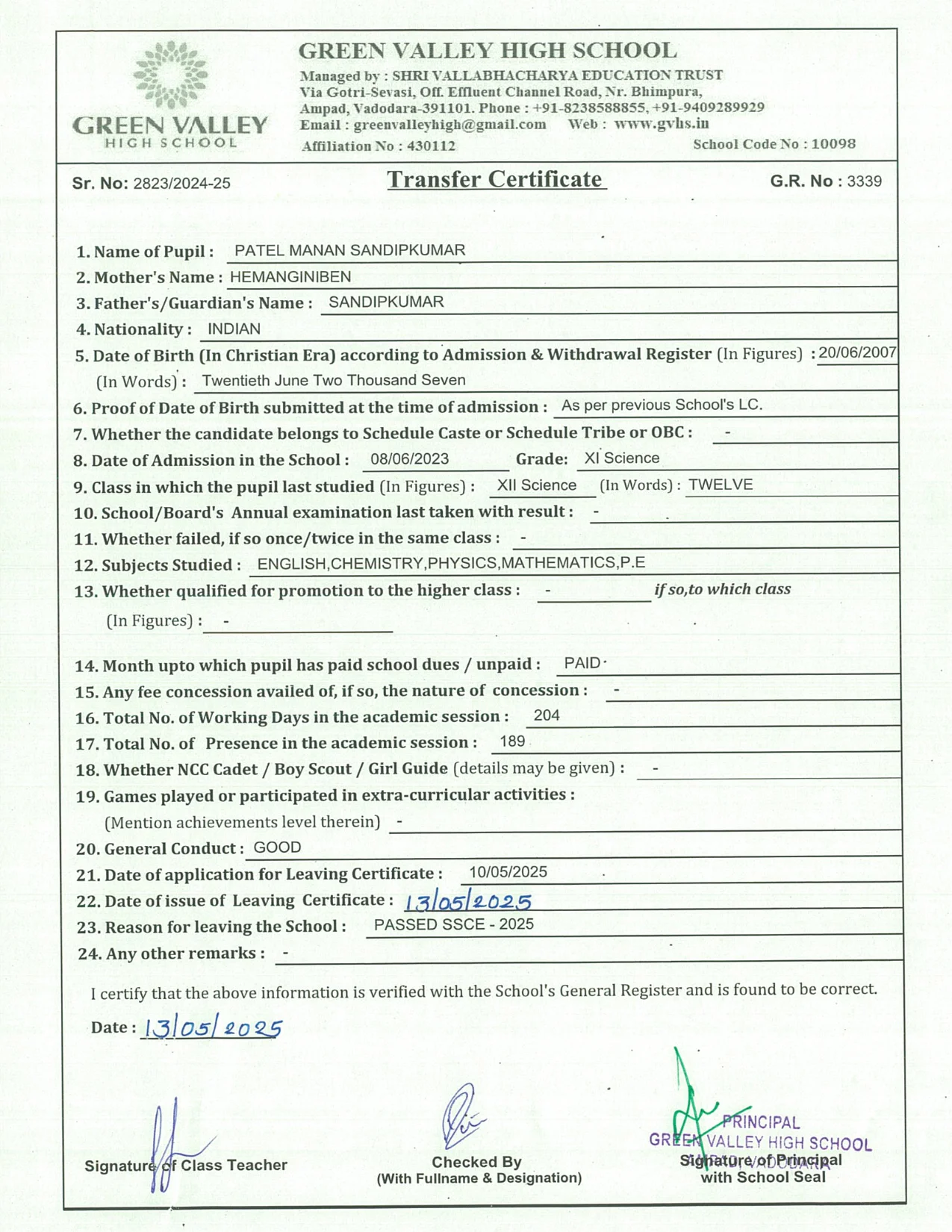 3339 - Patel Manan Sandipkumar