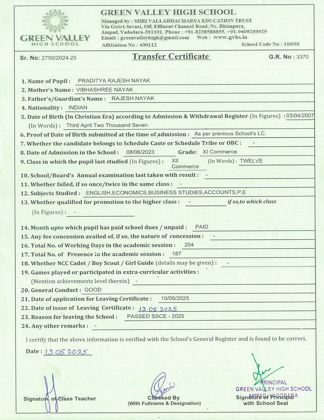 3370 - Praditya Rajesh Nayak