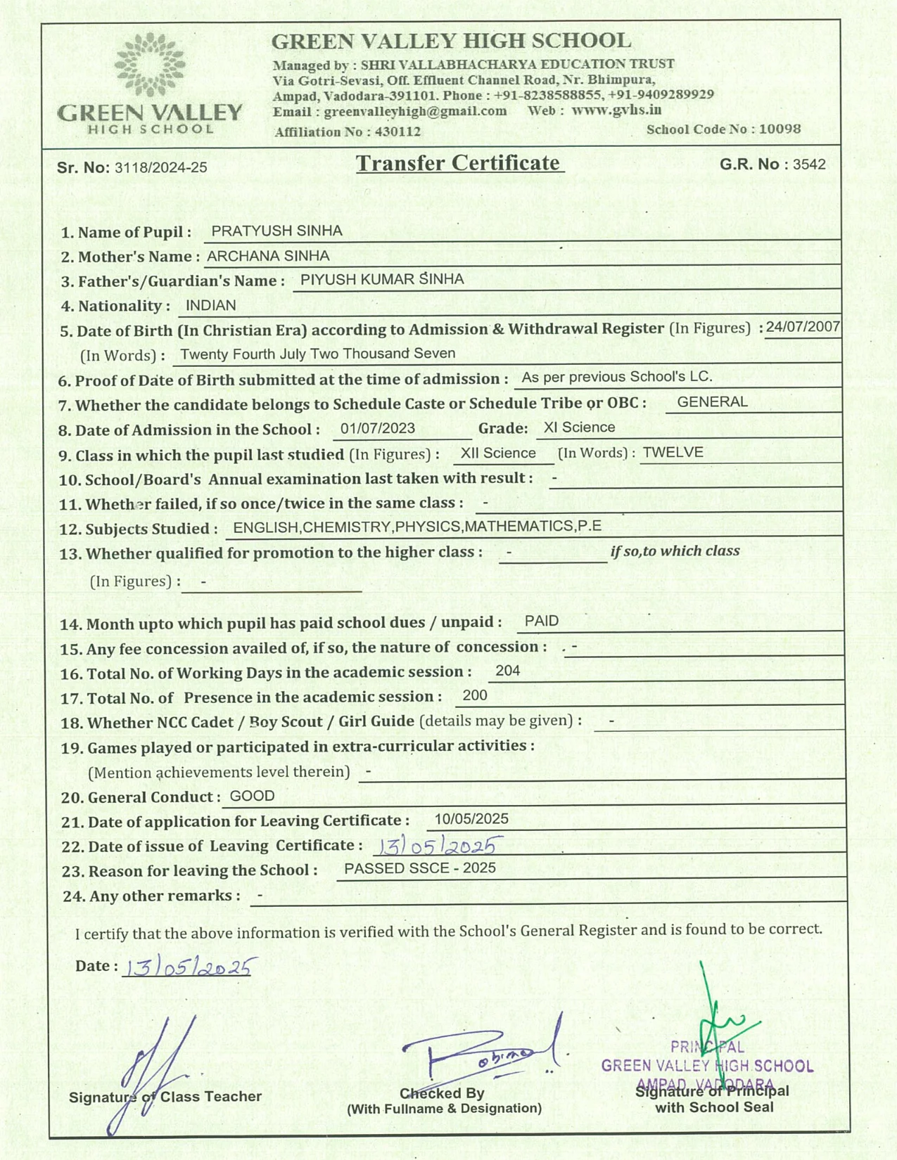 3542 - Pratyush Sinha