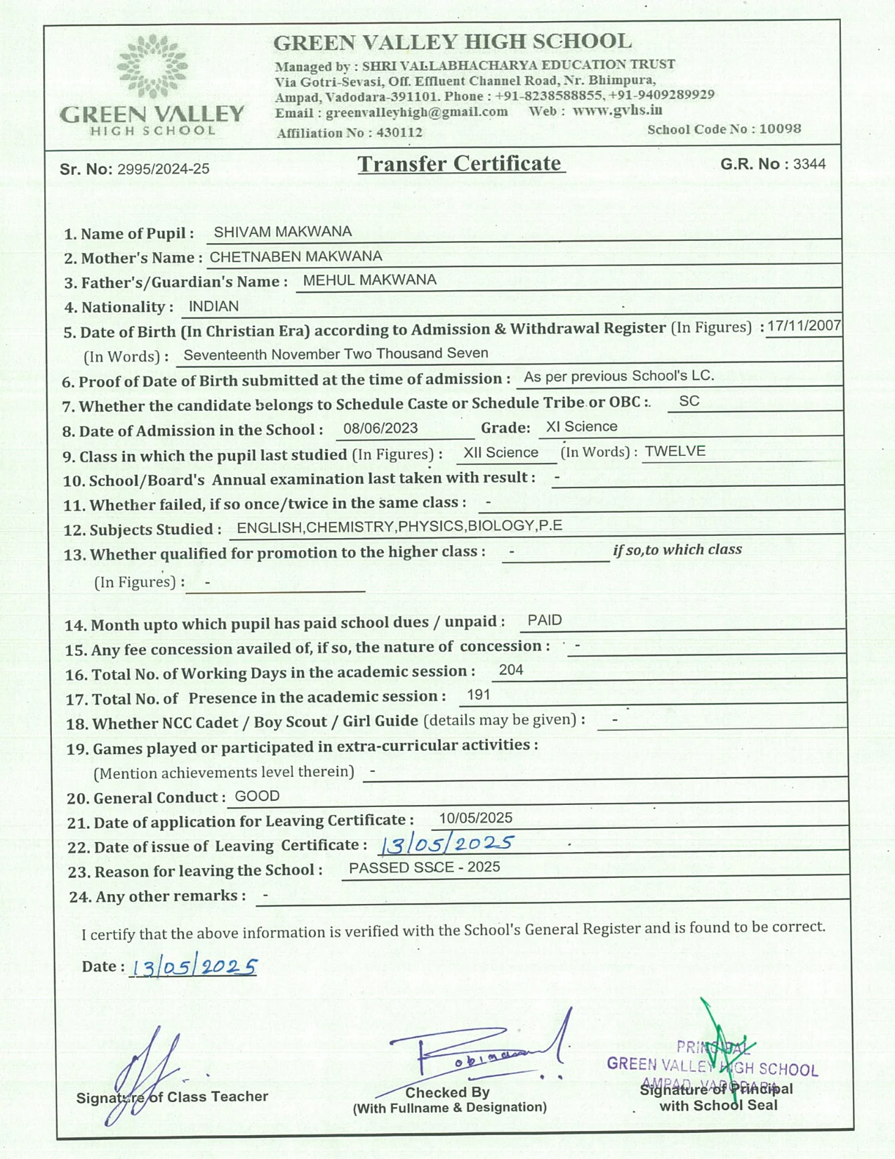 3344 - Shivam Makwana