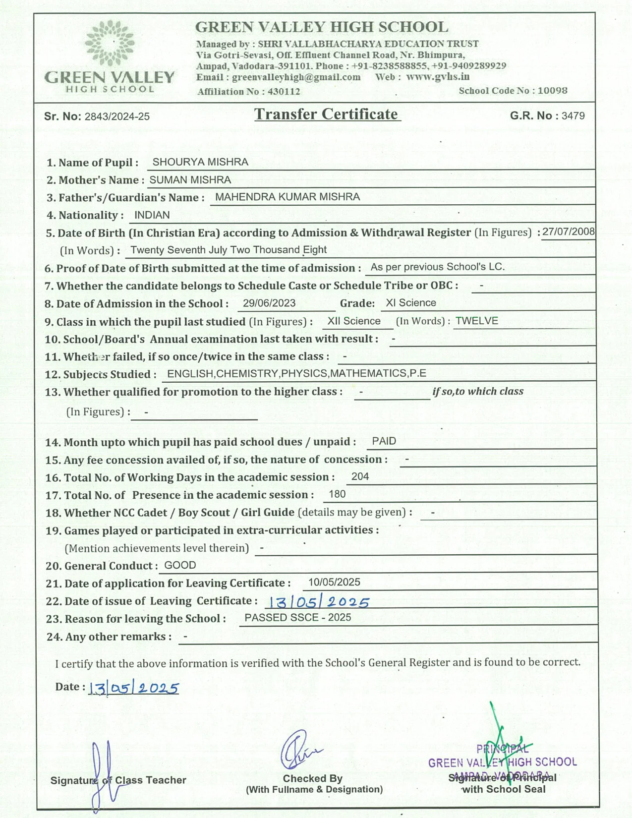 3479 - Shourya Mishra