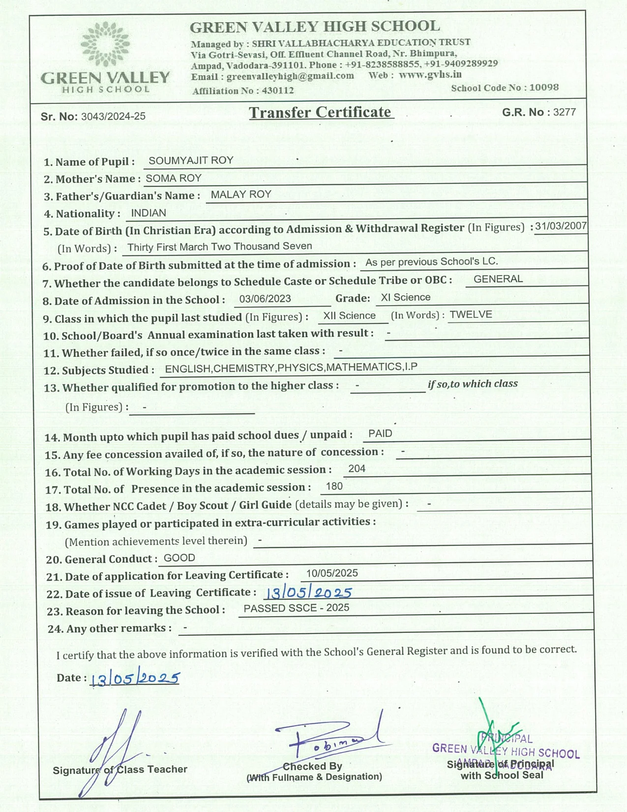 3277 - Soumyajit Roy