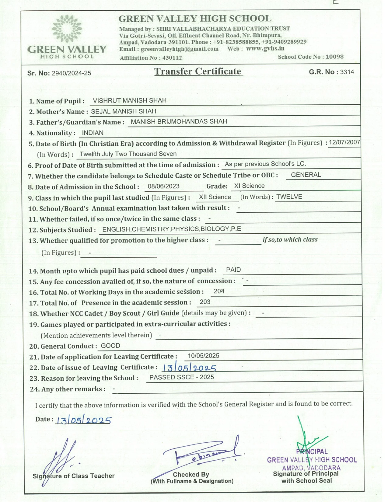 3314 - Vishrut Manish Shah